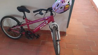 Bicicleta Infantil 20 Pulgadas con Casco