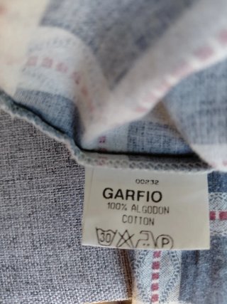 Camisa de cuadros azul niño algodón 2-3 años
