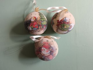 Set 14 bolas Navidad vintage + regalos