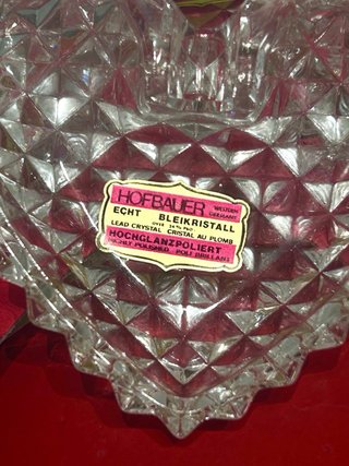 Juego de Ceniceros Cristal Tallado Vintage Años 70