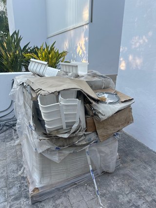 Pallet de canaletas para piscina todo por 70€ !