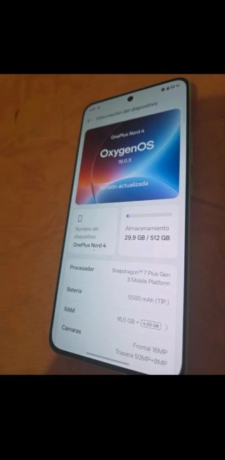 ONEPLUS NORD 4 16 GB / 512 GB – IMPECABLE