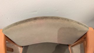 Lote de 4 sillas de madera y tela