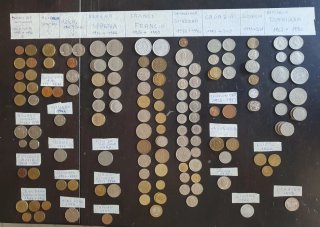 Monete del Mondo dal 1925 al 2017 - n.136 pezzi
