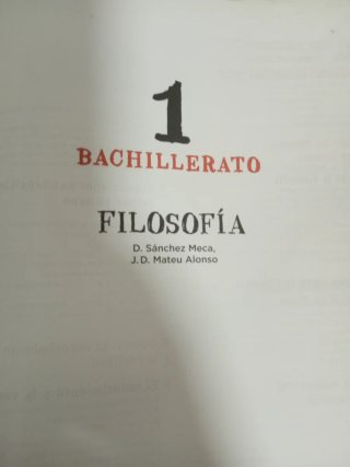 Filosofía 1 Bachillerato