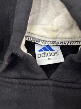 Felpa Adidas nera con logo