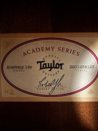 Guitarra Taylor Academy 12e