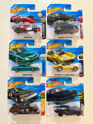 Lote 6 Coches Hot Wheels