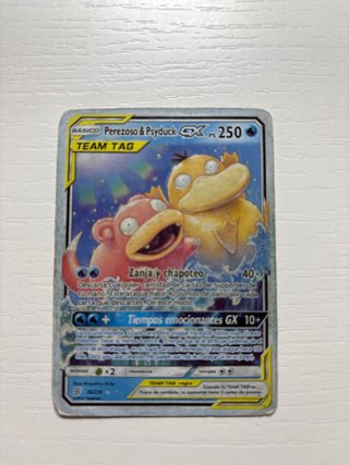 Carta Pokémon Perezoso & Psyduck GX
