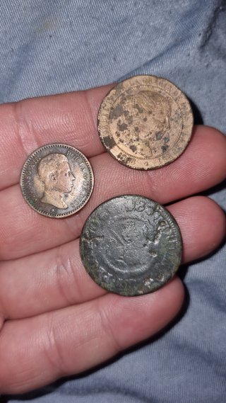 Monedas antiguas variadas lote monedas