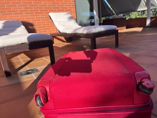 Maleta Samsonite Roja 4 ruedas
