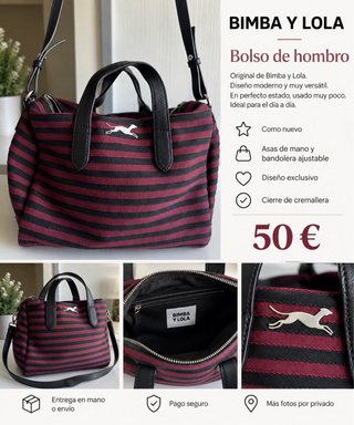 Bolso Bimba y Lola Rayas