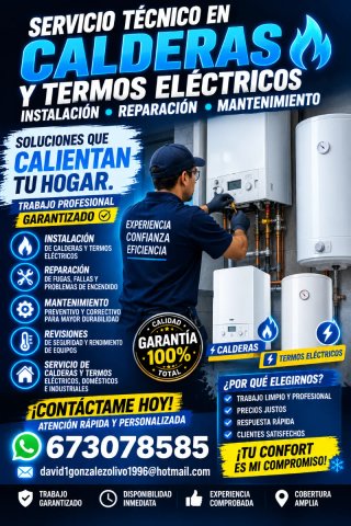 Instalaciones de calderas y termos eléctricos
