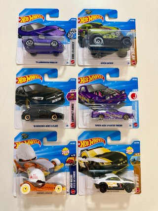 Lote 6 Coches Hot Wheels