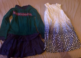 Lote 8 Camisetas Niña 5-6 Años tallas 116 a 122