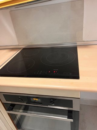 Cocina y horno ya desmontados