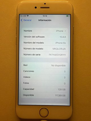 iPhone 6s 128 GB Plata – batería 100%