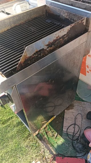 Barbacoa de gas de piedra
