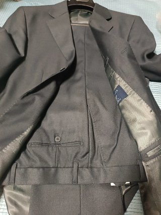 Completo giacca e pantaloni invernali grigio
