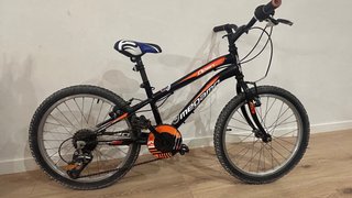 Bicicleta Megamo Open Junior 20 Negra/Naranja