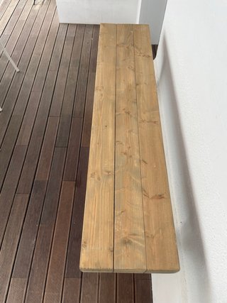 Recibidor de madera rústico