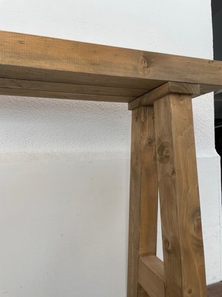 Recibidor de madera rústico