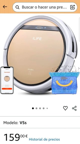 Robot Aspirador y Fregona ILIFE V5s Plus