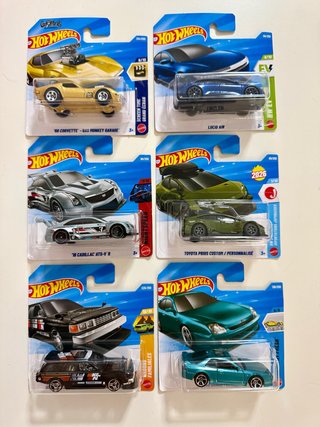 Lote 6 Coches Hot Wheels