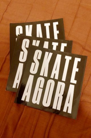 3 Pegatinas Skate Agora