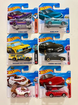 Lote 6 Coches Hot Wheels