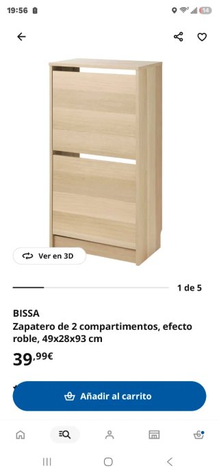 Zapatero Bissa Ikea(tengo 2)