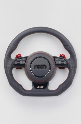 Volante Audi S5 Negro con Costuras Rojas