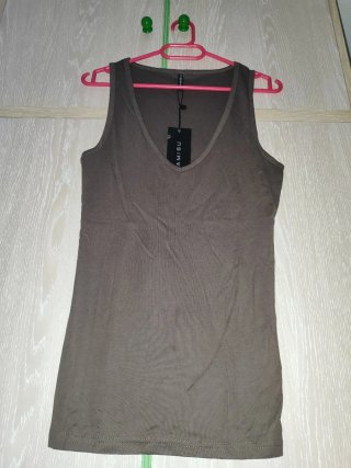 Camiseta tirantes AMISU marrón