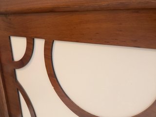 Cabecero de Cama de Madera bicolor