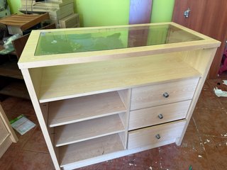 Mostrador Vitrina de Madera