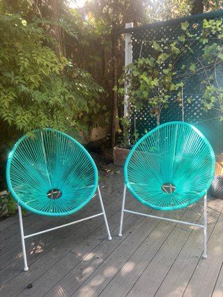 2 Sillas Acapulco Turquesa