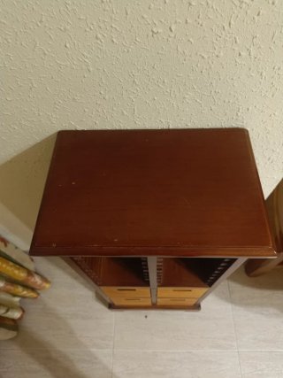 Mueble Auxiliar Madera y Bambú