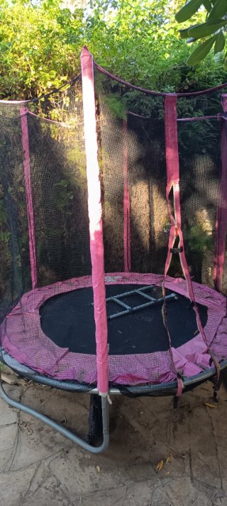Cama Elástica de Jardín Rosa