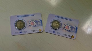 Lote 2 Monedas 2€ Bélgica 2026 Ferrocarriles