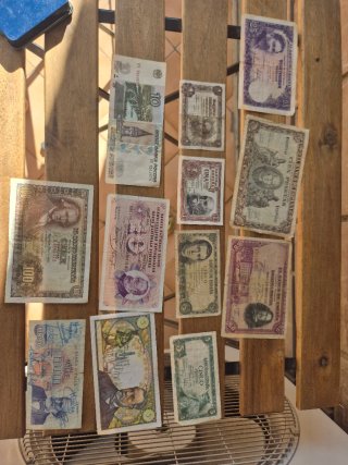 Lote de 11 Billetes Antiguos