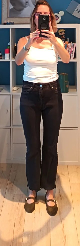 Pantalón vaquero negro Algo Bonito Talla 36