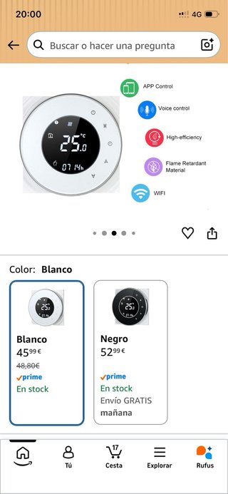 Termostato Calefacción Welquic