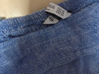Conjunto de Top y Falda Pantalón Azul