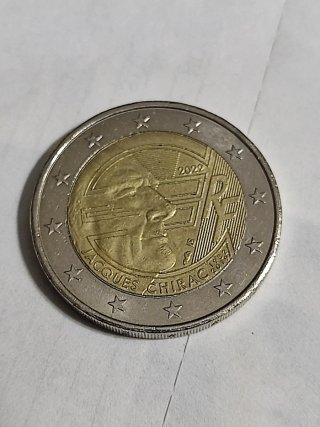 Moneta 2 Euro 2022 Francia Jacques Chirac