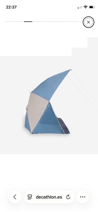 Sombrilla Paraviento Decathlon Iwiko 180
