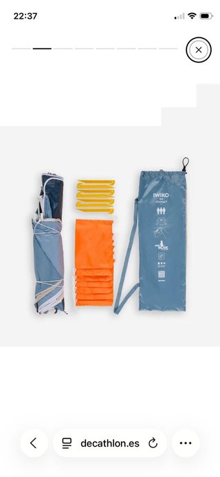 Sombrilla Paraviento Decathlon Iwiko 180