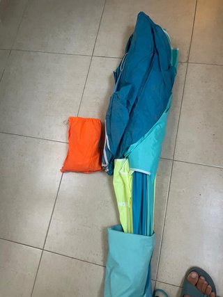 Sombrilla Paraviento Decathlon Iwiko 180