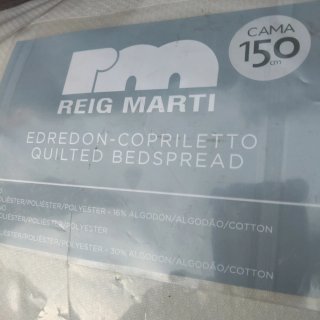 Edredón Reig Marti Gris y Blanco