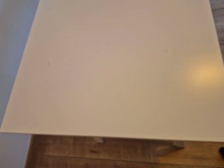 Mesa escritorio con caballetes ajustables
