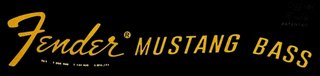 #41#Decal Fender Mustang Bass 70 s